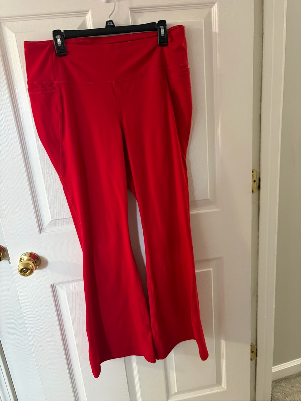 Livi Active Red Flare Ponte Leggings